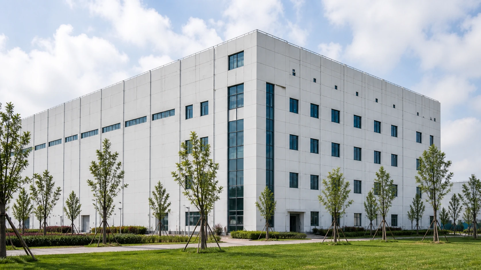 Modern biotechnology manufacturing facility